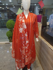 Elegant Lawn Embroidered 3-Piece Suit