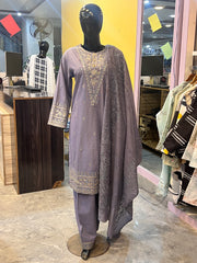 Elegant 3 Piece Embroidered Lawn Suit