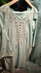 Elegant embroidered lawn 3-piece suit by Fashion Street, featuring intricate embroidery on a lightweight fabric.