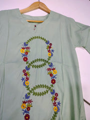 Elegant Embroidered Lawn Kurta