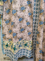 Elegant floral printed 3-piece lawn suit by Fashion Street featuring vibrant patterns and lightweight fabric, perfect for summer wear.
