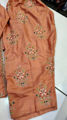 Peach Fancy Party Wear Suit