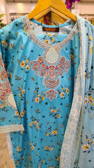 3-Piece Embroidered Lawn Suit