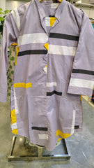 Light Purple Block Printed 2-Piece Cotton Suit