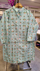 2-Piece Floral ElegantCotton Suit