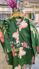 Elegent Green 2-Piece Printed Cotton Suit