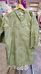 Light Sea Green 2-Piece Printed Cotton Suit