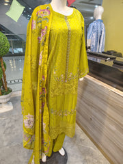Premium 3 Piece Embroidered Lawn Suit
