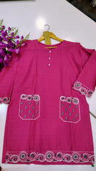 Short Length Embroidered Lawn Kurta