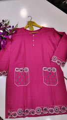 Short Length Embroidered Lawn Kurta