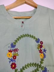 Elegant Embroidered Lawn Kurta
