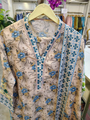 Elegant floral printed 3-piece lawn suit by Fashion Street, featuring a vibrant design with matching top, bottom, and dupatta.