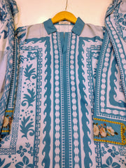 Stylish Sky Blue 3 Piece Grip Suit