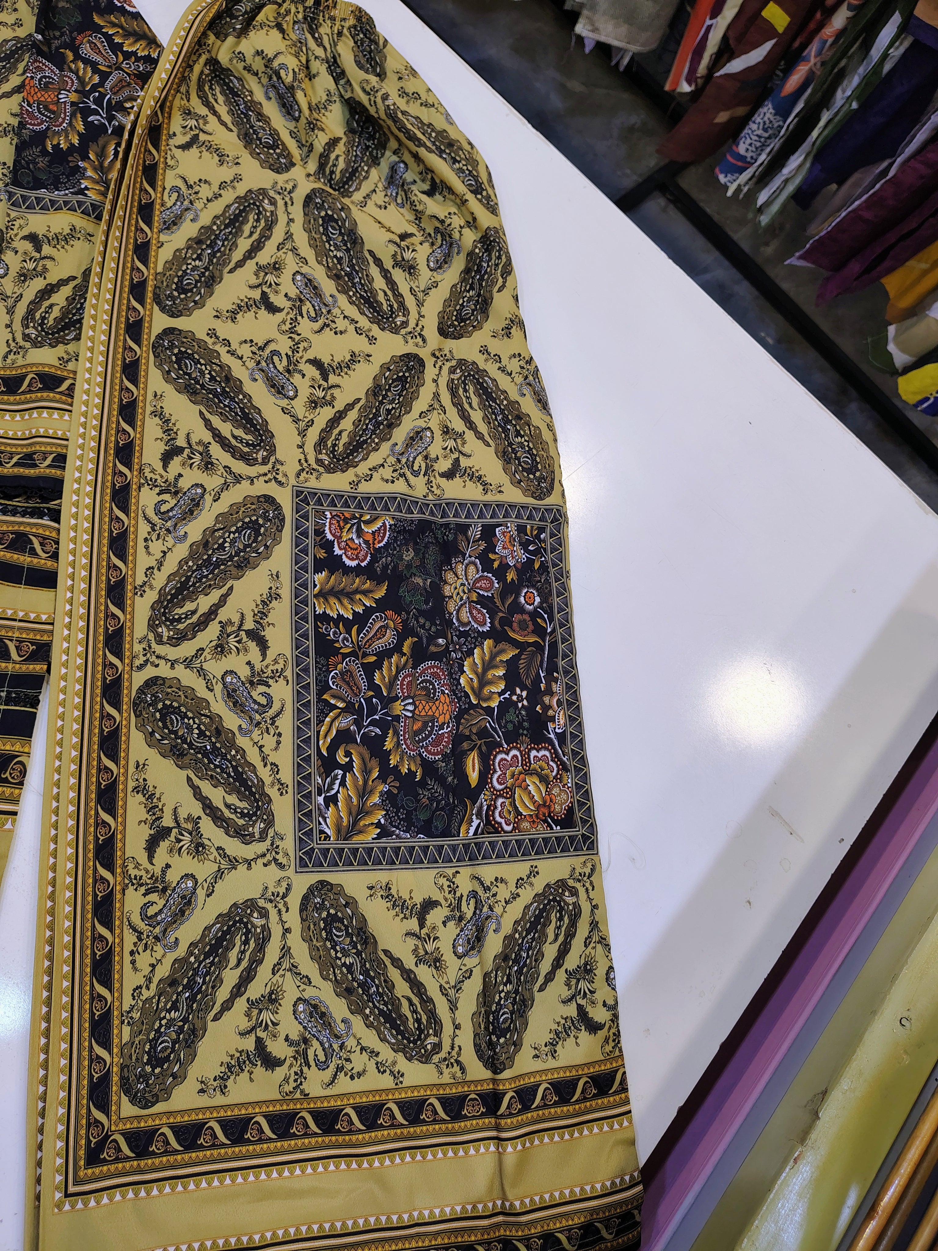 Mustard printed 3-piece grip suit by Fashion Street featuring stylish design and comfortable fit, shown in the product image.