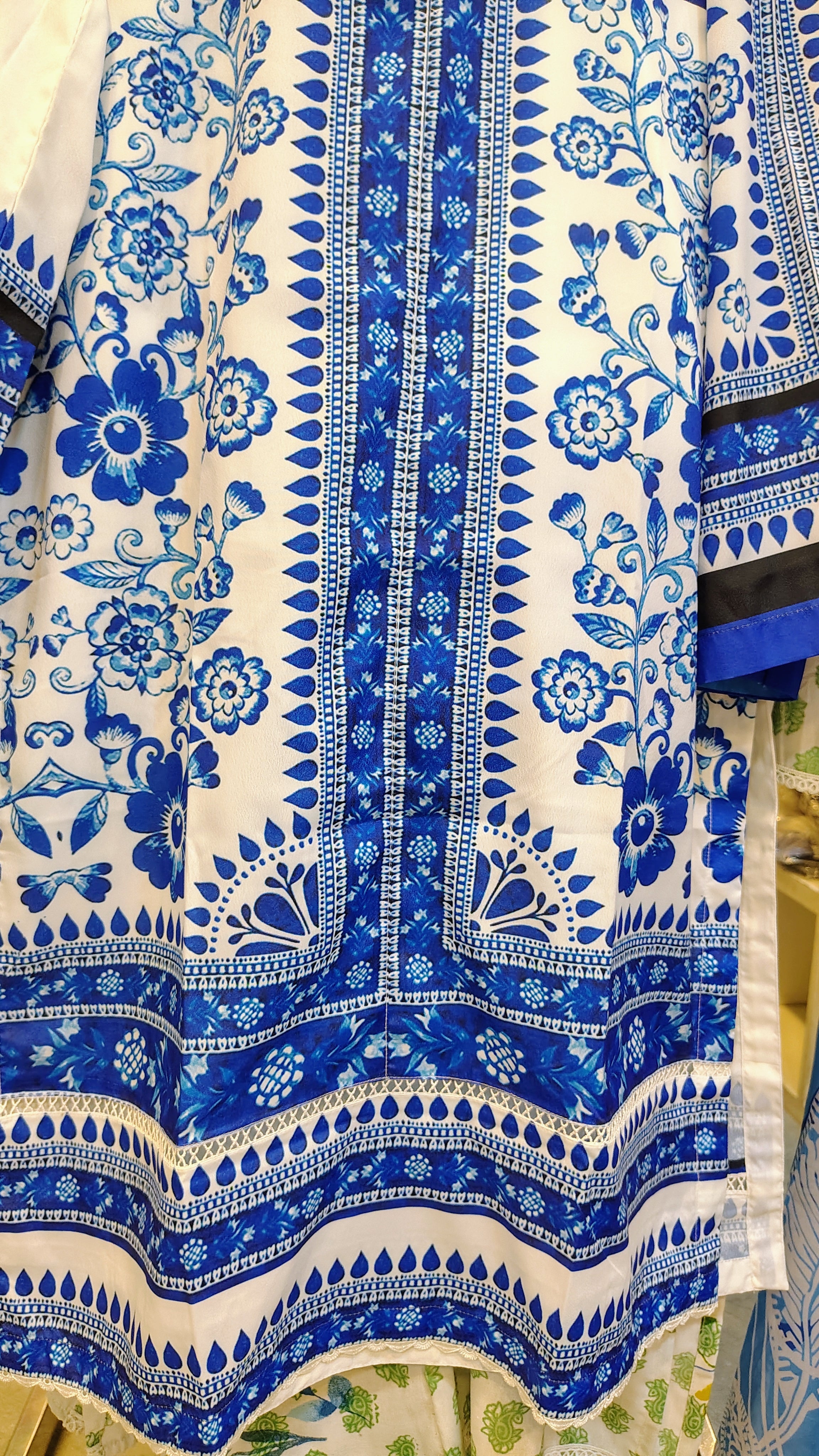 Elegant Blue 3 Piece Grip Fabric Co-Ord Suit