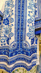 Elegant Blue 3 Piece Grip Fabric Co-Ord Suit