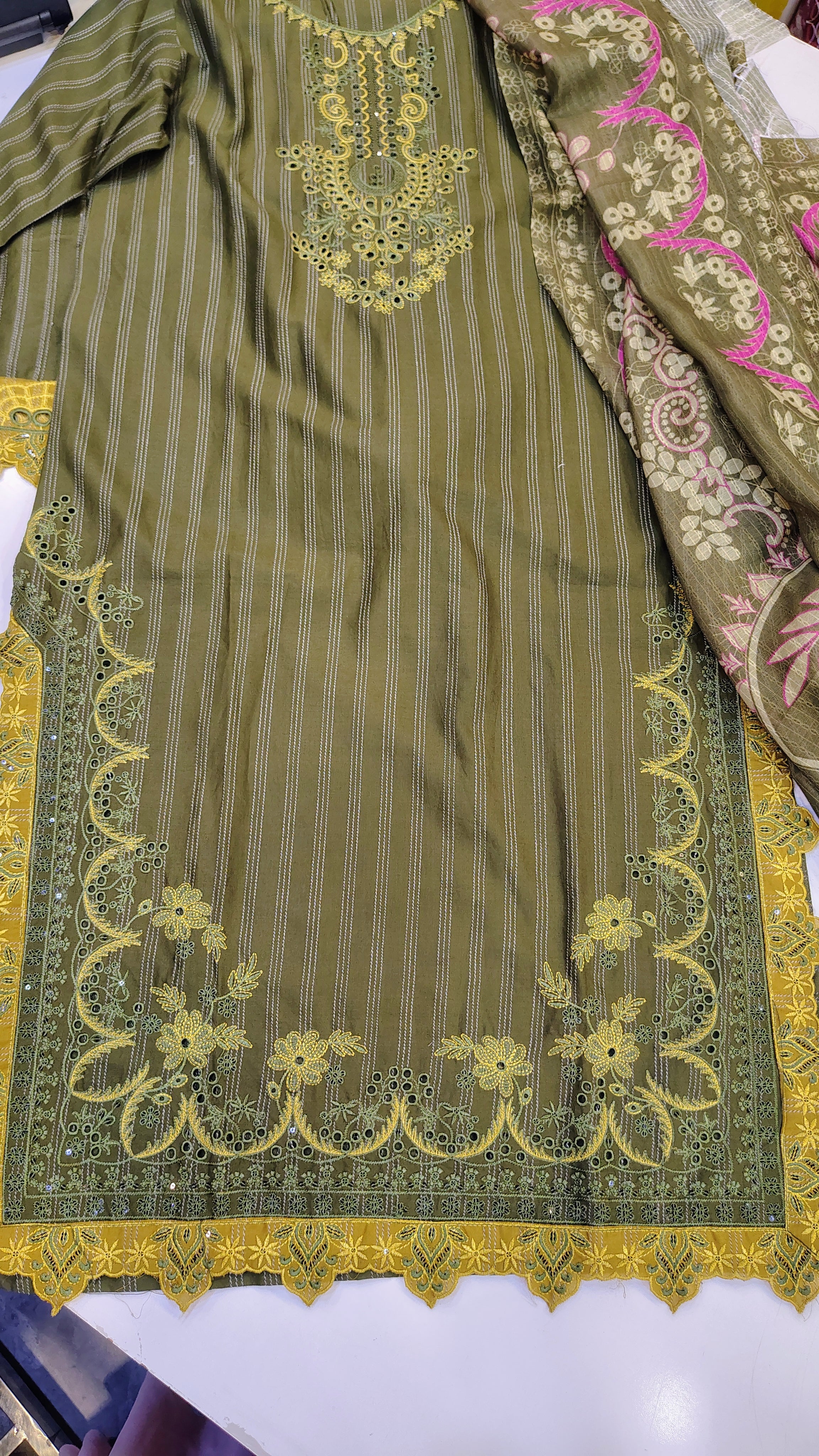 Premium Embroidered Lawn 3-Piece Suit