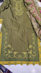 Premium Embroidered Lawn 3-Piece Suit