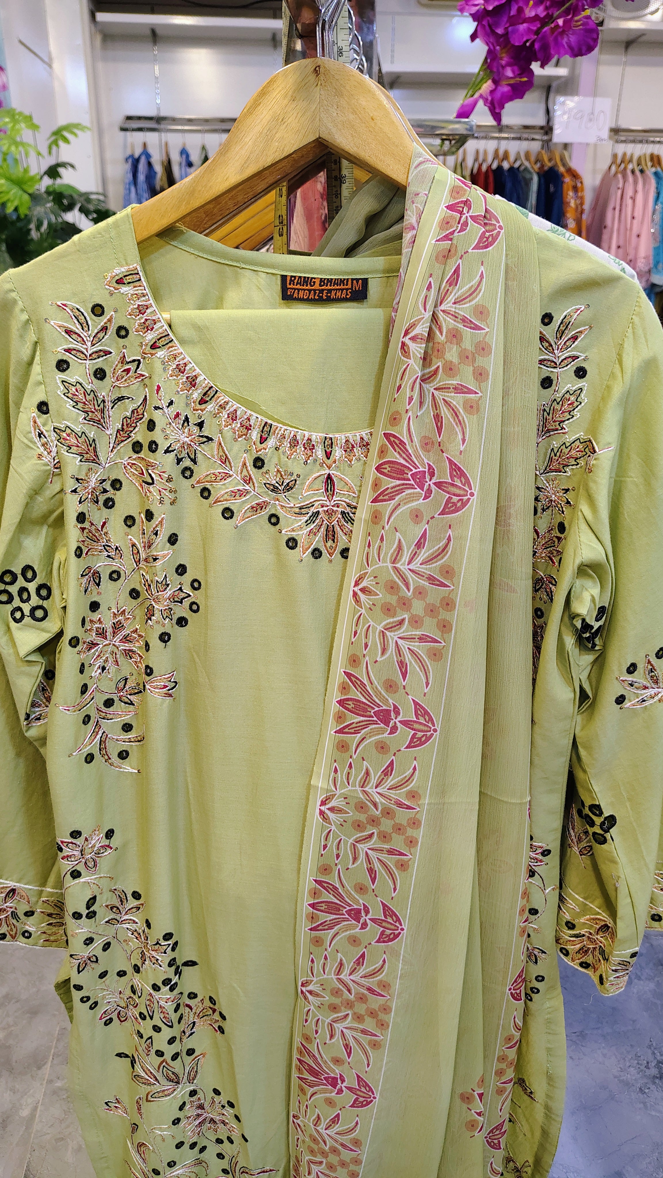 Elegant Embroidered 3-Piece Lawn Suit