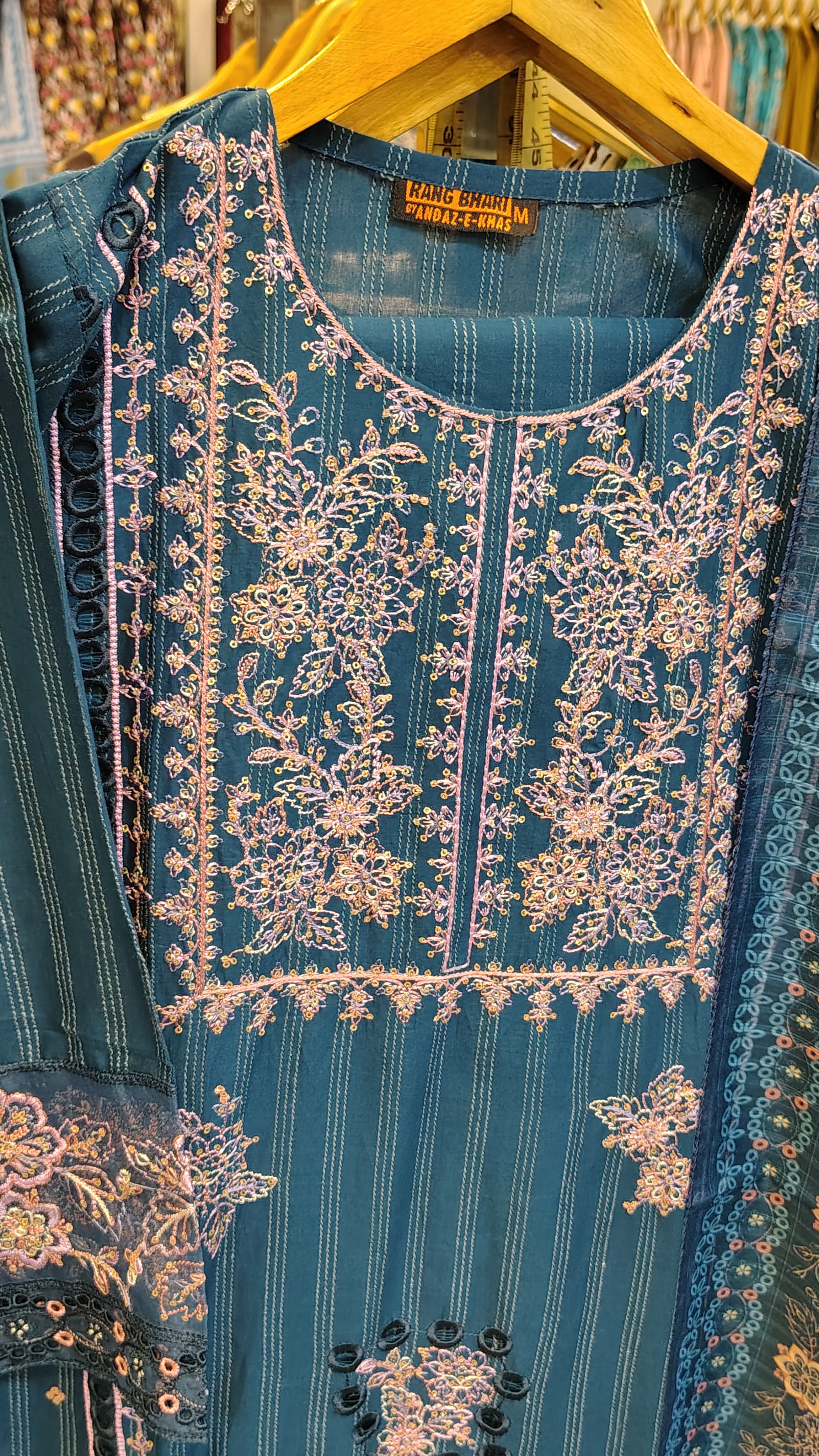 Blue 3-Piece Embroidered Lawn Suit