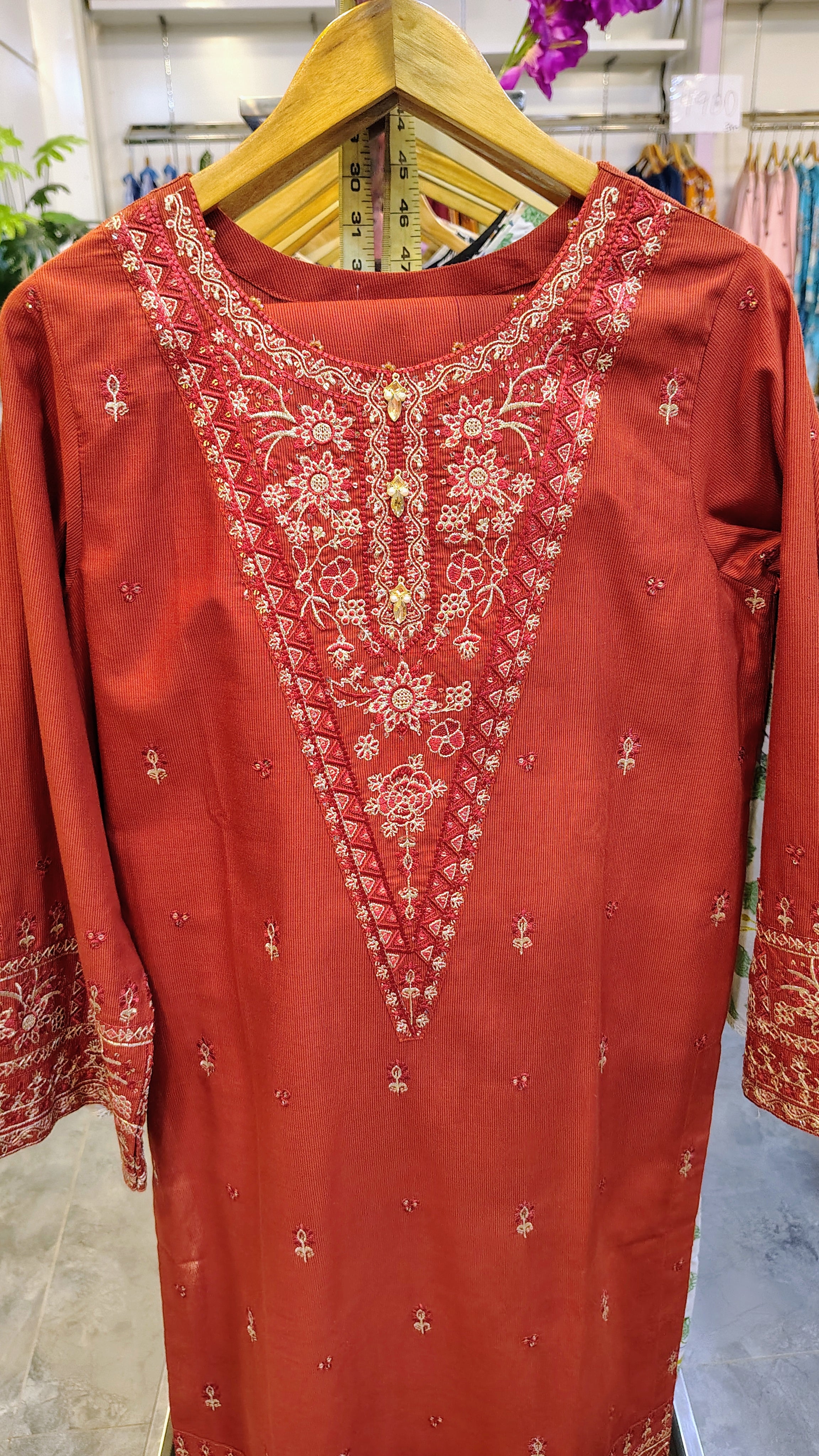 Embroidered 2-Piece Lawn Suit