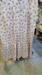 Floral Printed Cotton Long Frock