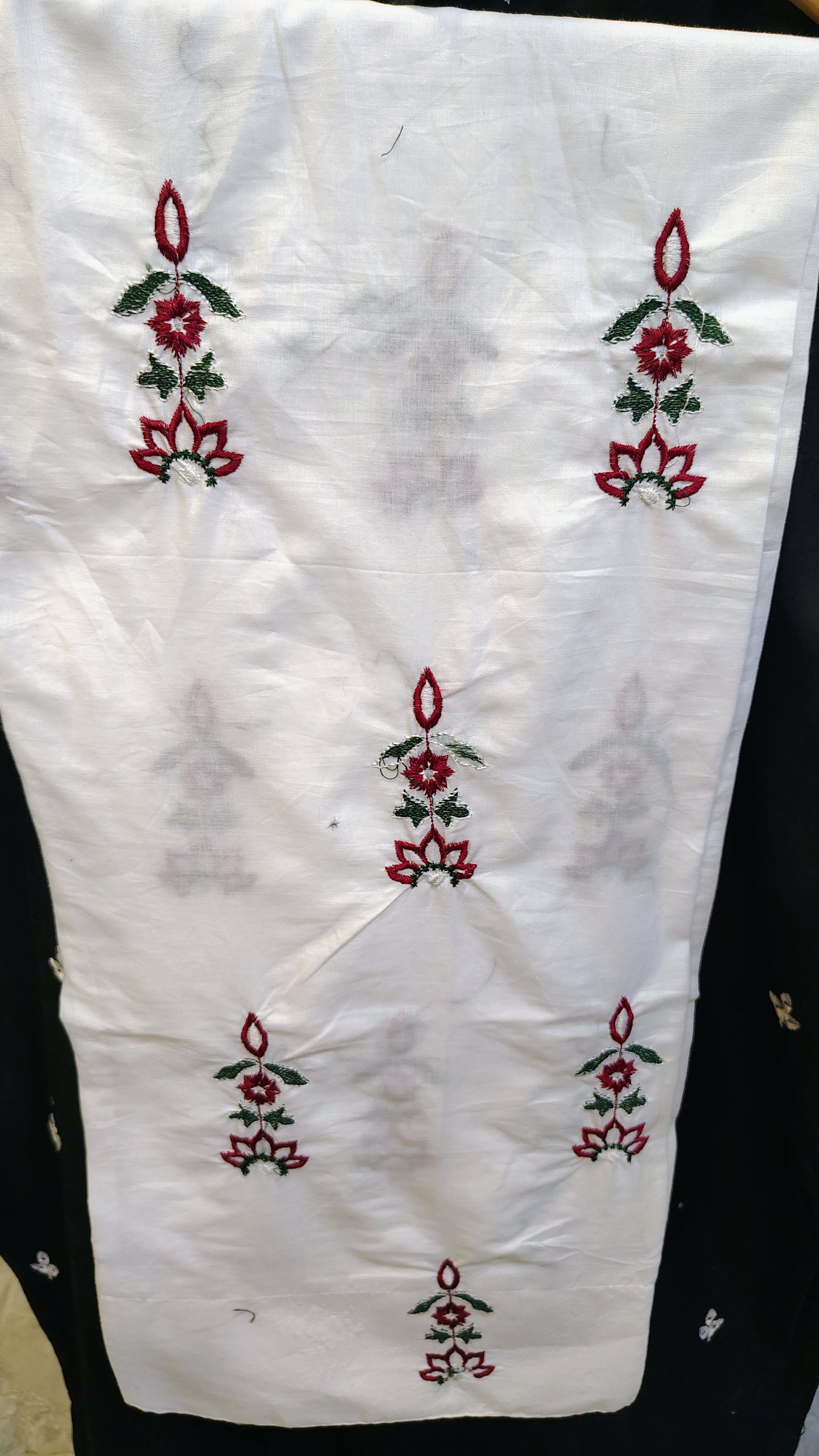 Black Embroidered 2-Piece Lawn Suit