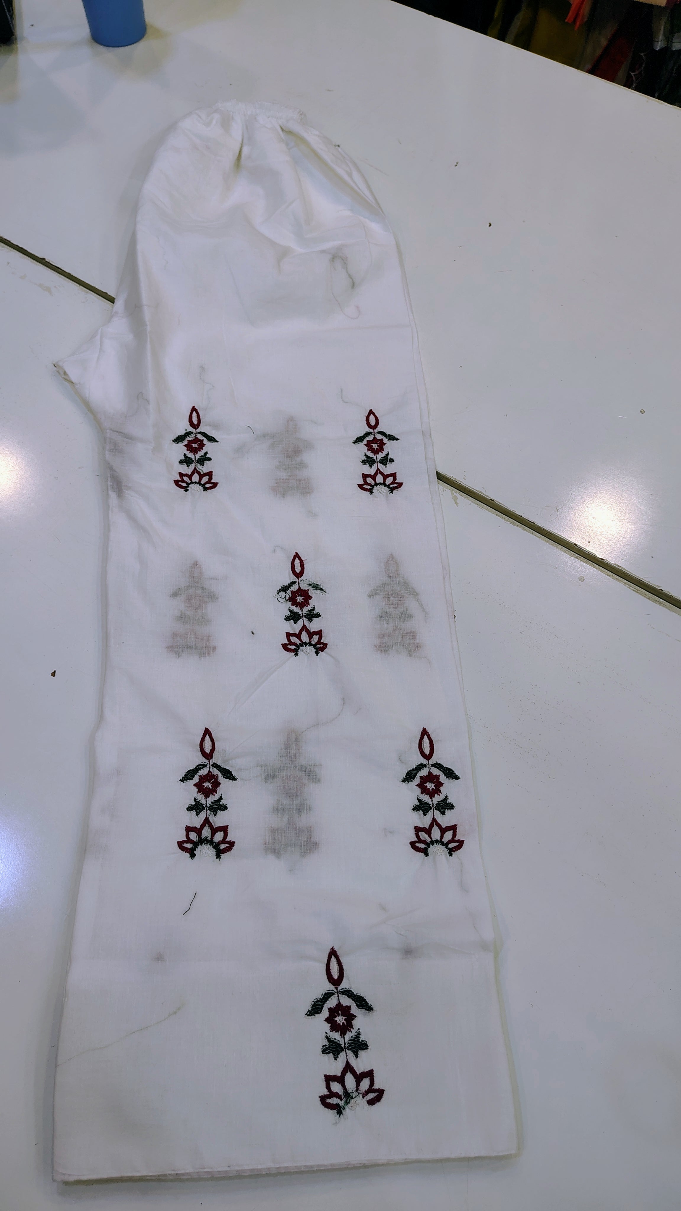 Maroon Embroidered 2-Piece Lawn Suit