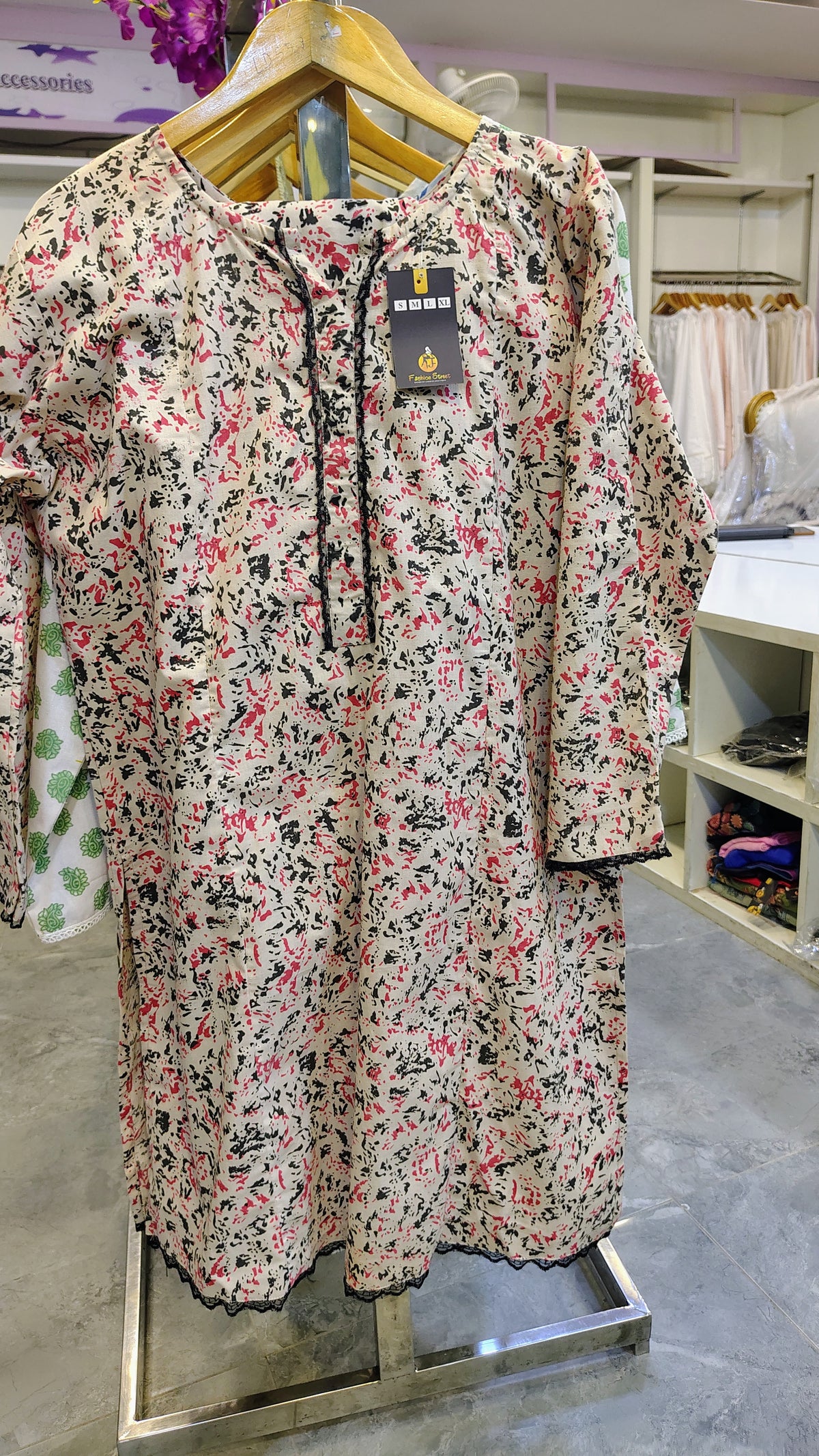 Elegant Soft Cotton 2-Piece Printed Suit