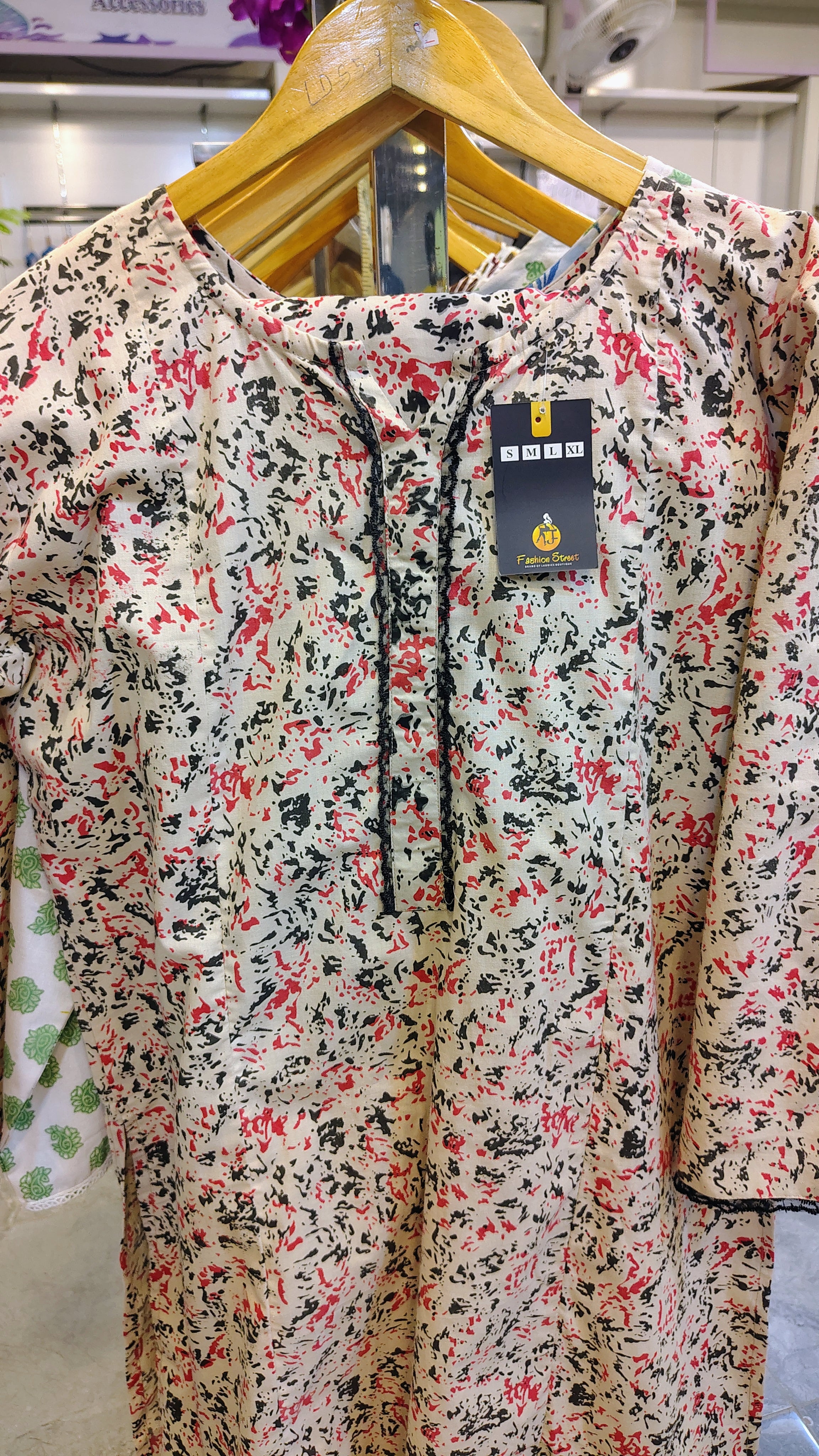 Elegant Soft Cotton 2-Piece Printed Suit