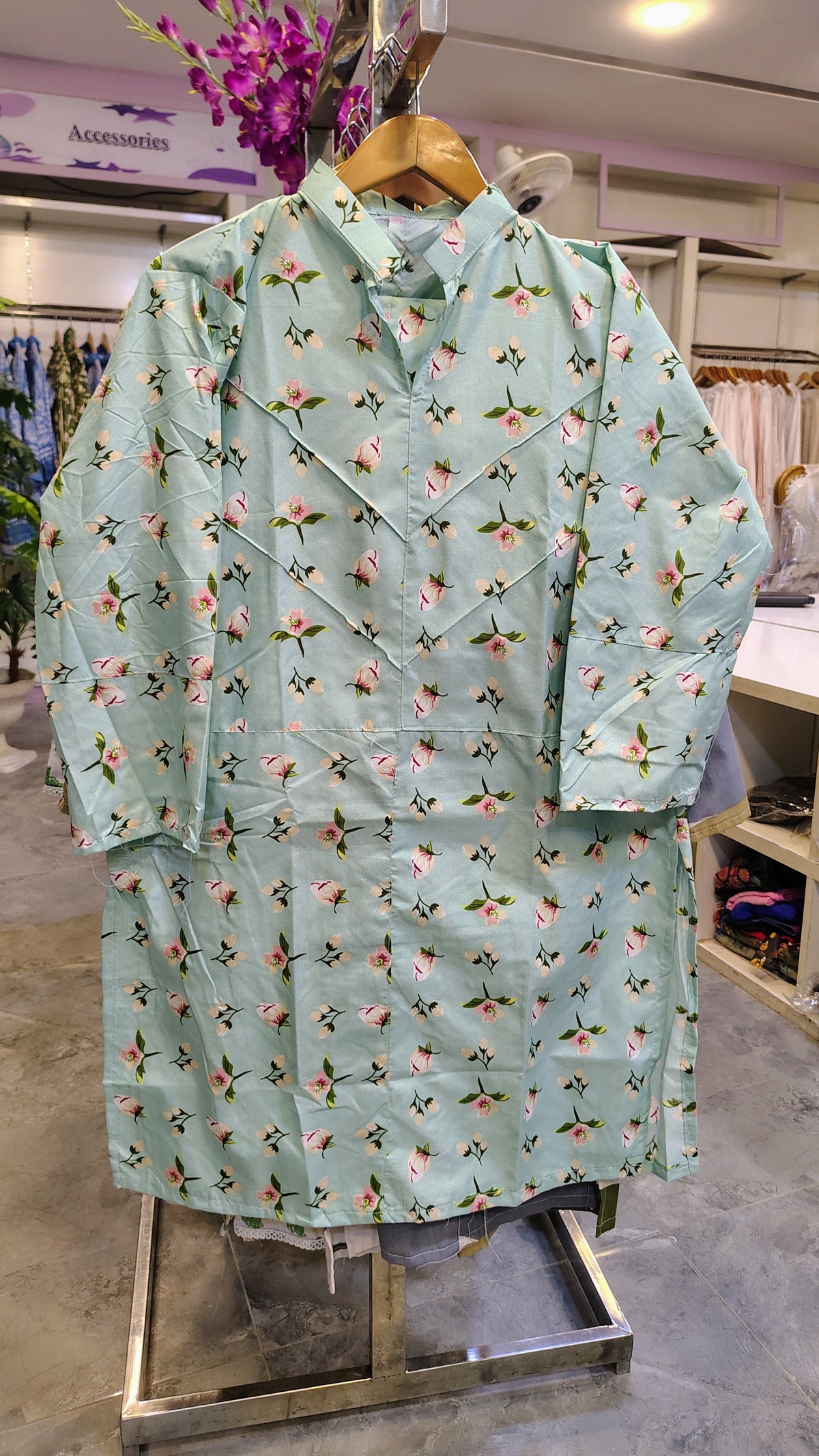 2-Piece Floral ElegantCotton Suit