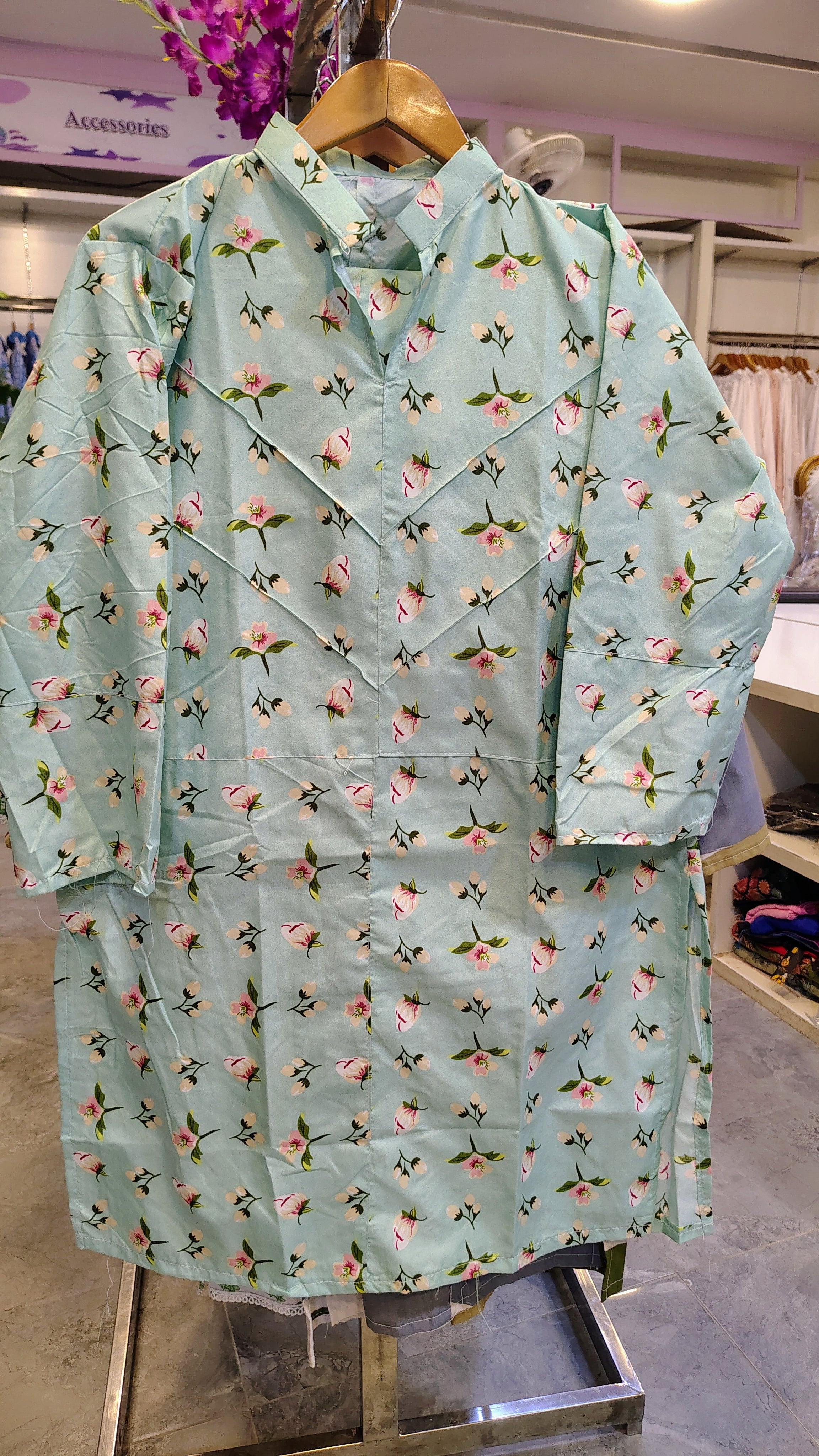 2-Piece Floral ElegantCotton Suit