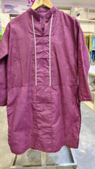 Dark Purple Plain 2-Piece Cotton Suit