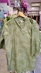 Light Sea Green 2-Piece Printed Cotton Suit