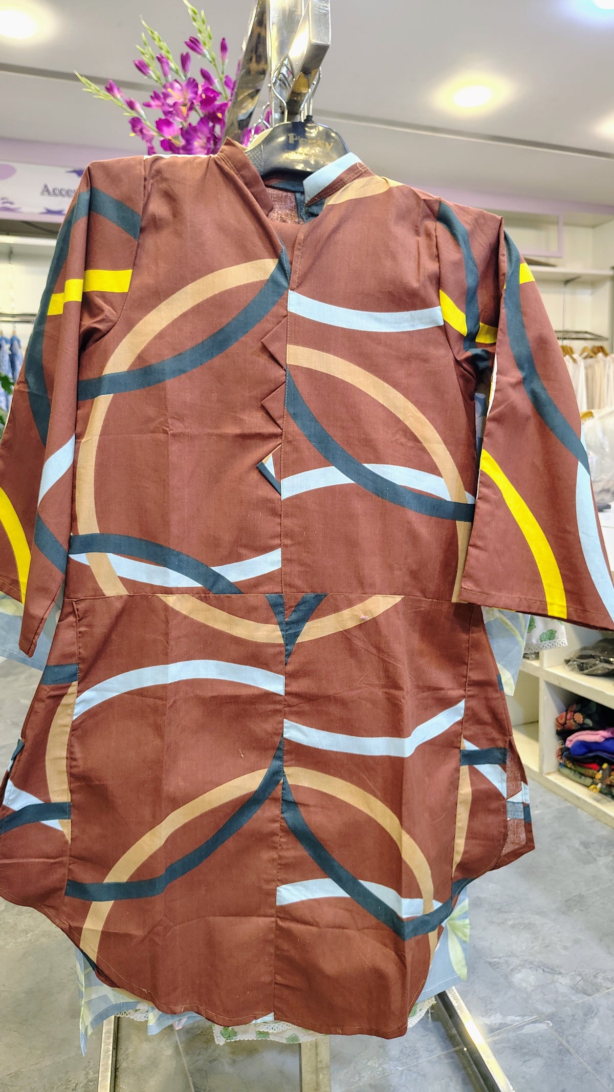 Chocolate Brown 2-Piece Cotton Suit