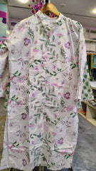 Elegant 2-Piece Printed Cotton Suit
