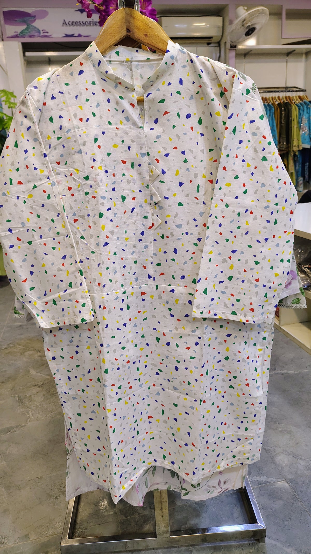 White 2-Piece Cotton Suit