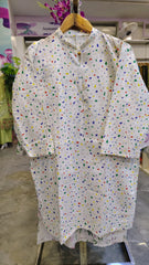 White 2-Piece Cotton Suit