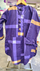 Purple 2-Piece Cotton Suit