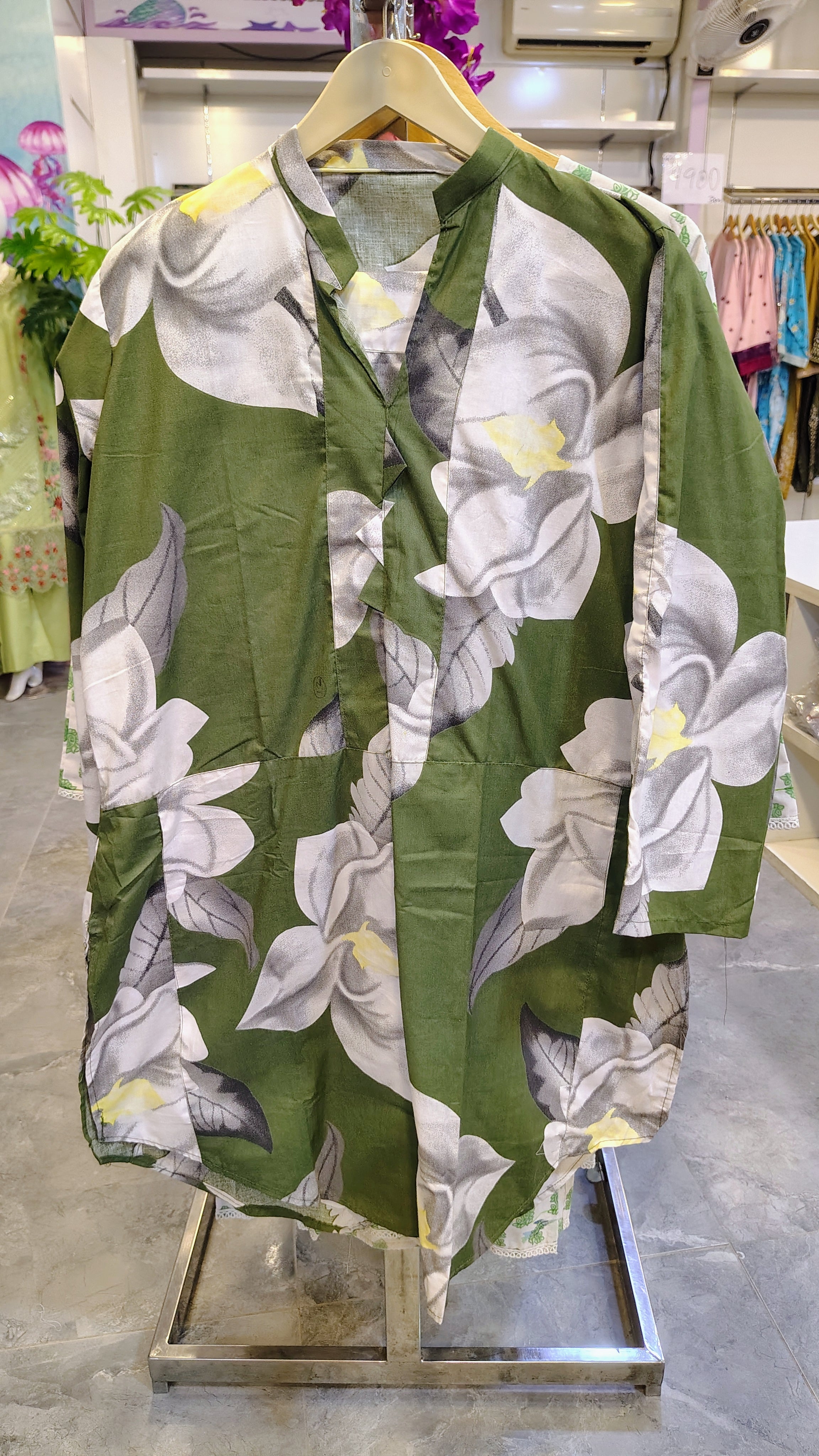 Elegant 2-Piece Cotton Suit – Summer Wear