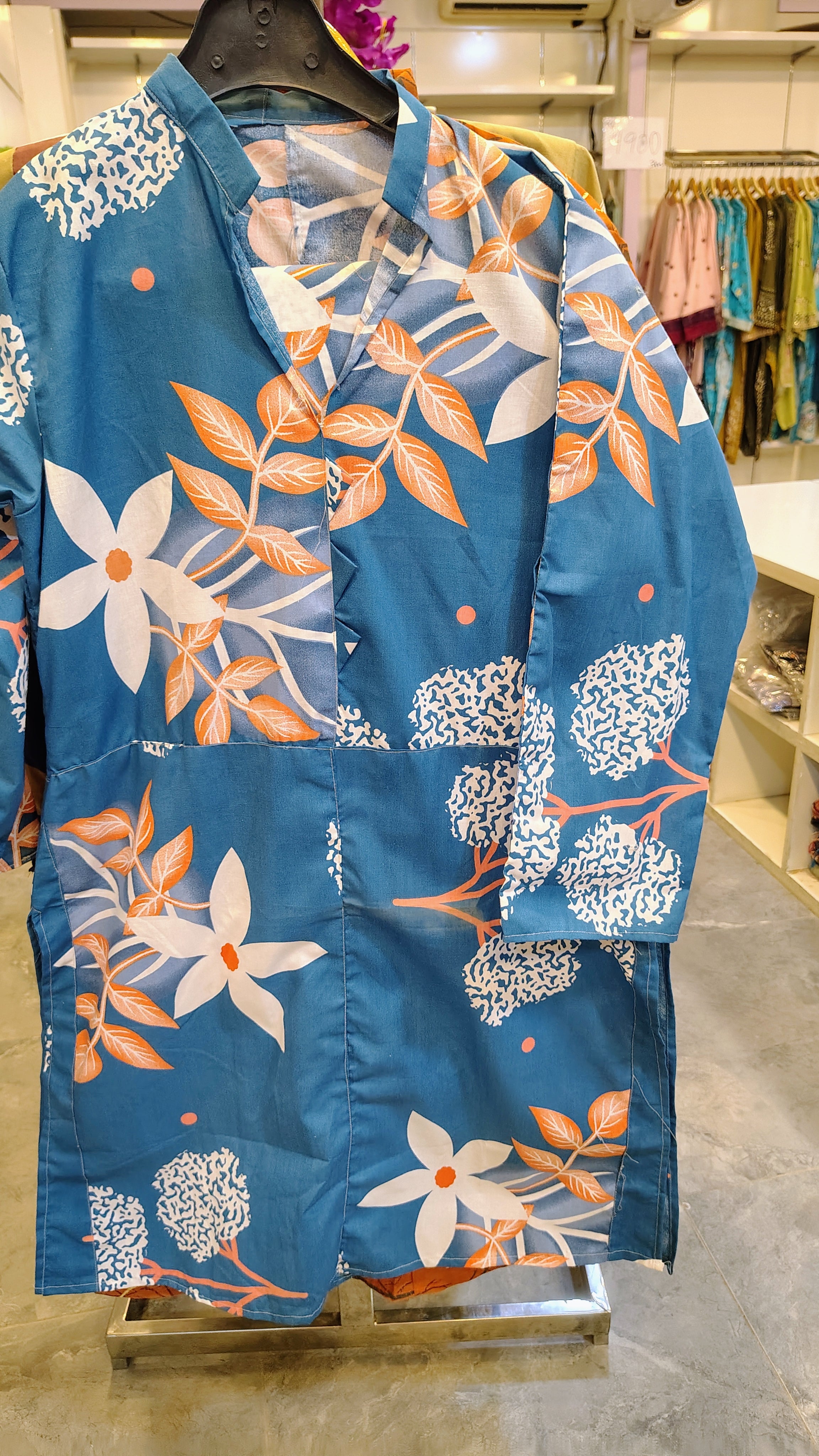 Royal Blue 2-Piece Cotton Suit