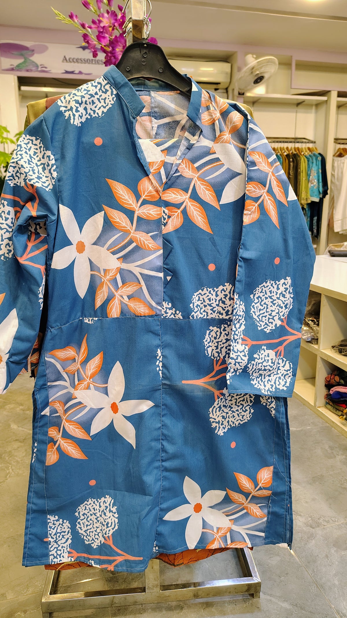 Royal Blue 2-Piece Cotton Suit