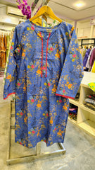 ✨ Elegant Blue Printed Lawn Suit