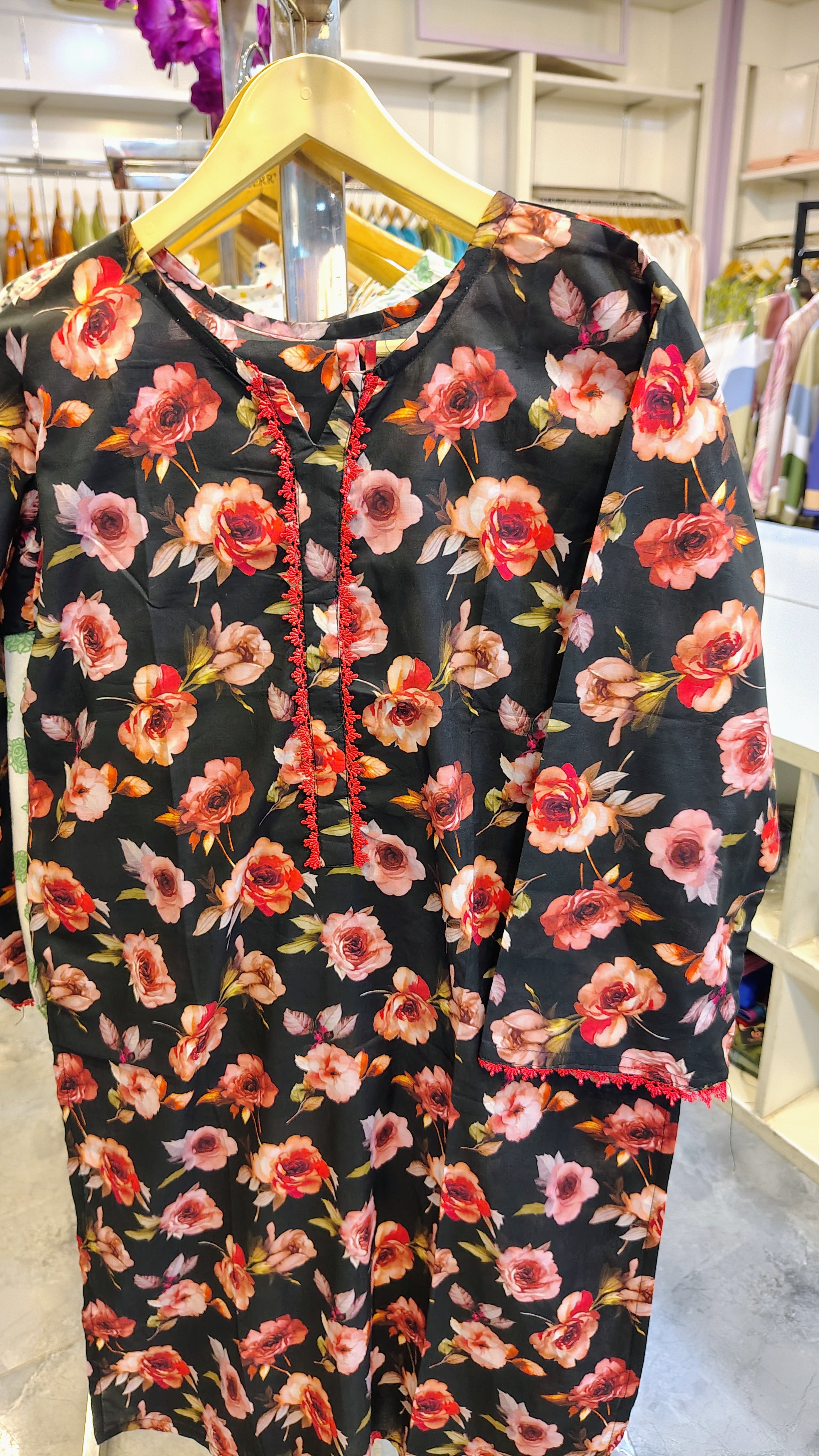 ✨ Midnight Bloom Lawn Suit ✨
