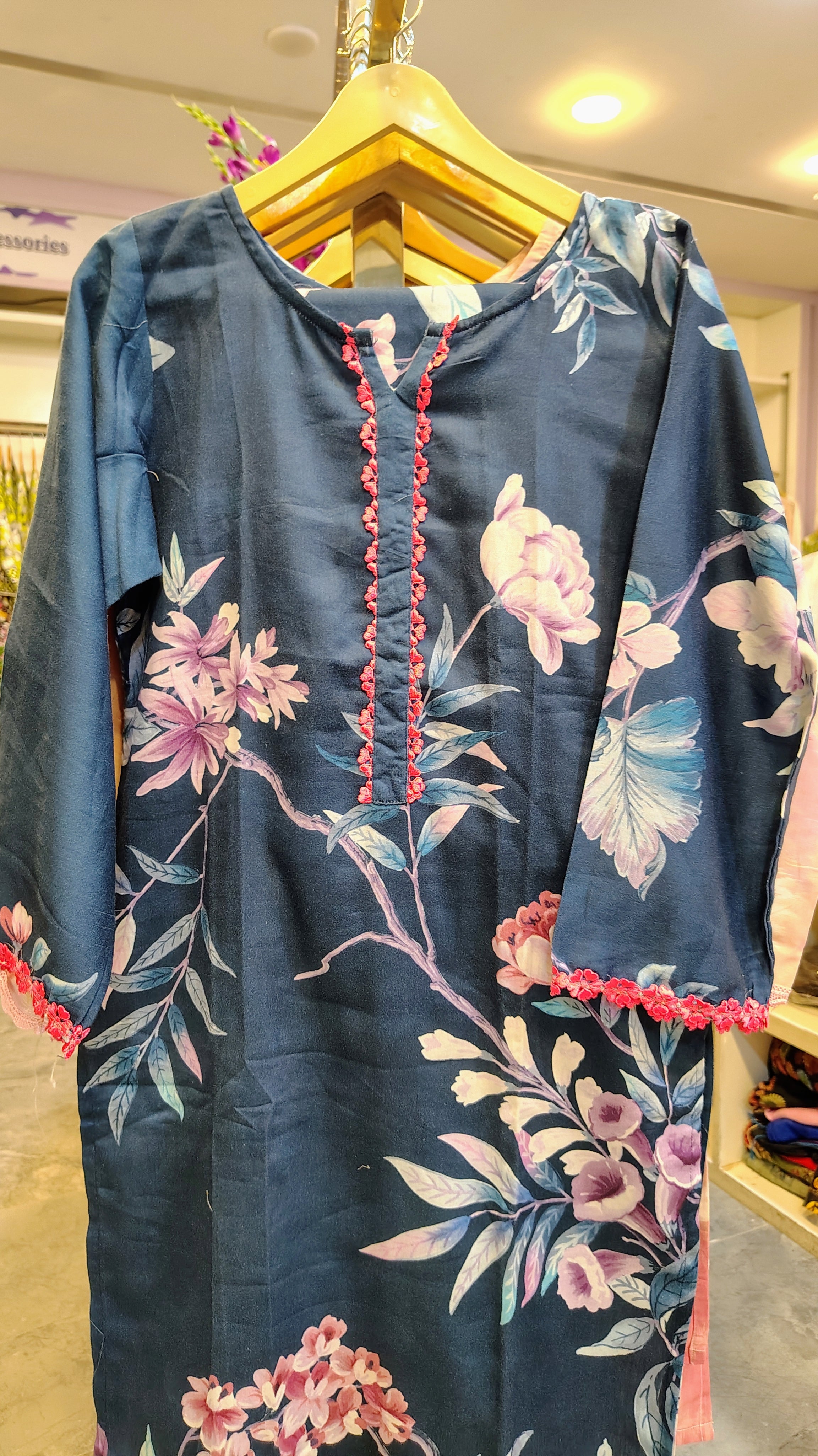 Elegant Floral Lawn 2 Piece