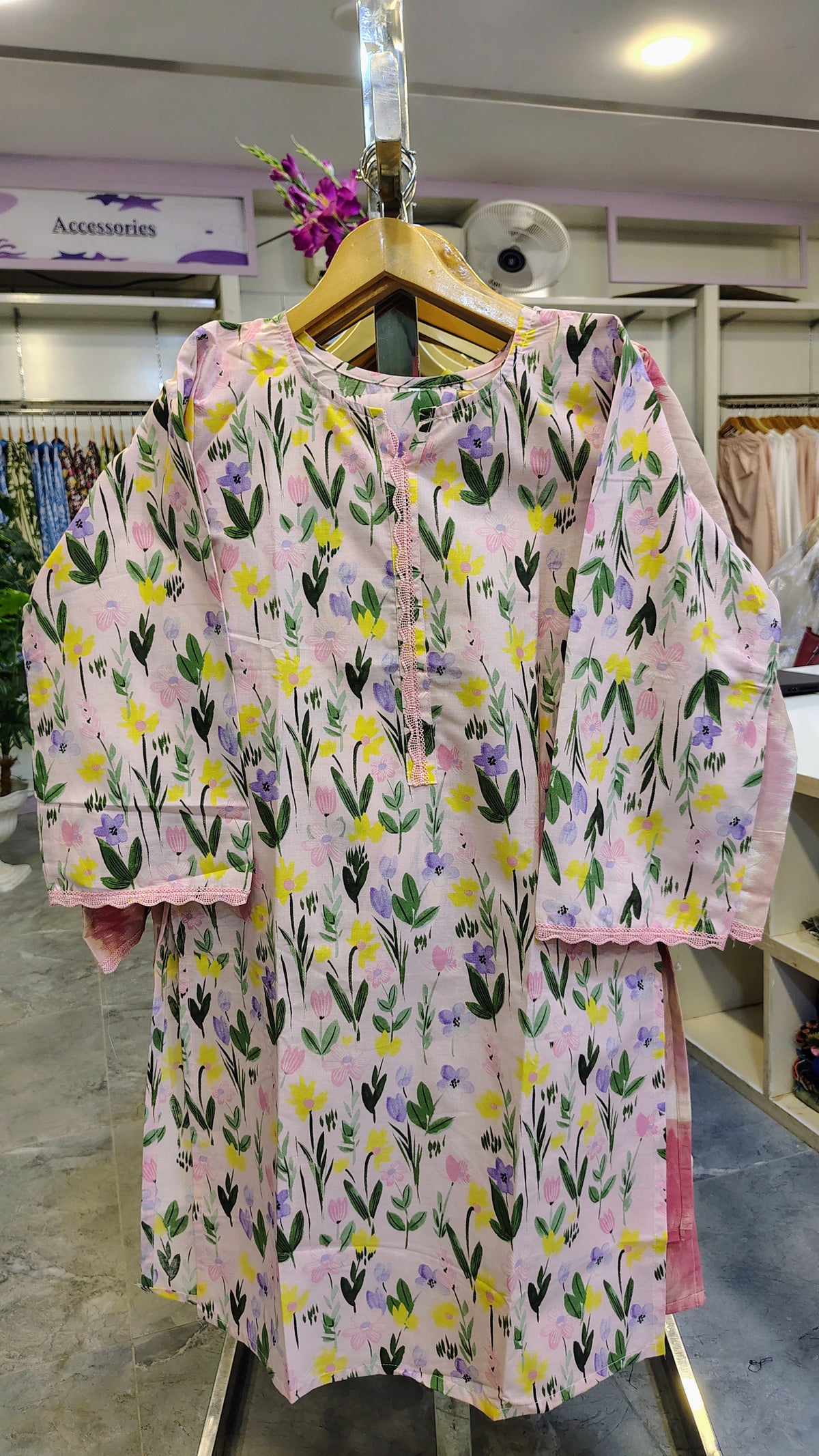 Floral Printed 2 Piece soft cotton Suit